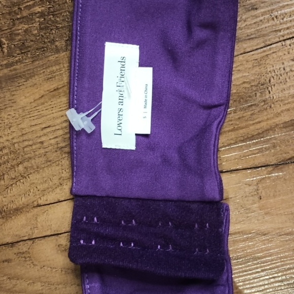 Lovers and Friends Purple Backless Halter Bodycon Mini Dress SSS - Picture 7 of 7